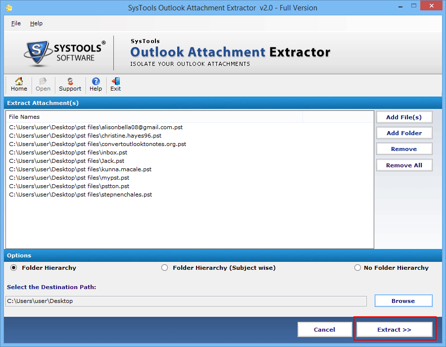 Outlook email address extractor 2.3.20