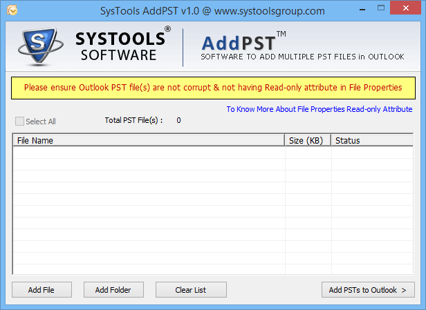 add pst file