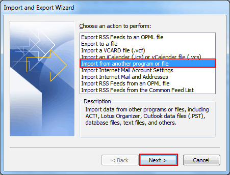 import from another program or file